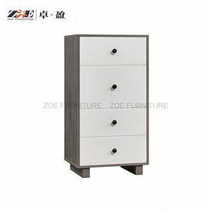 [Hot Item] Modern Retro Style Furniture Solid Wood Four Drawers Storage Chest