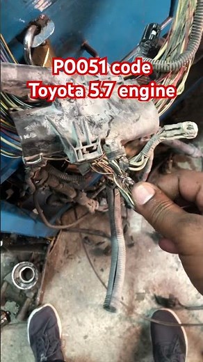 Toyota tundra 5.7 engine p0051 scan code easy fix #automobile #industrialelectrician #offroad