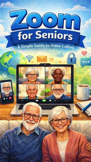 A Simple Guide for Seniors: How to use Zoom and Video Calls for Beginners #shorts #seniorlife