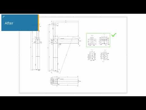 Improved automatic fabrication drawing creation in Tekla Structures 2024