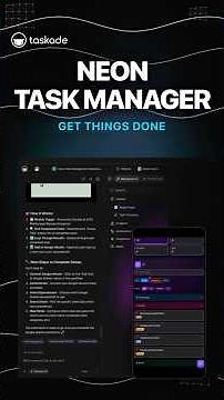 One prompt. Your own neon task manager. 🔥
