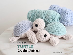 No Sew Sea Turtle Crochet Pattern: Easy Amigurumi Plushie (PDF Digital Download) - Etsy