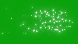 Glitter sparkle animated green screen, 4K Chroma key 3d animation....