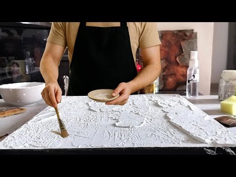 Palette Knife Magic: Textured Abstract with Acrylic Techniques