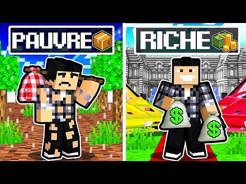 PAUVRE à RICHE dans Minecraft