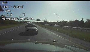Florida Highway Patrol releases video of crash involving trooper, allegedly intoxicated driver