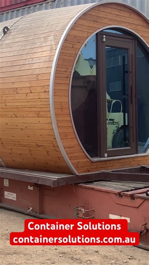 Tiny Home Module Unpacked and Preparing for Delivery