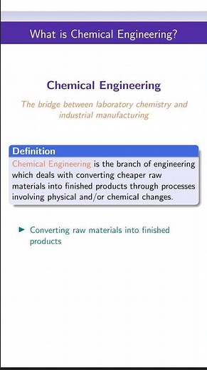 What is Chemical Engineering? #ChemicalEngineering #EngineeringBasics #STEMCareers