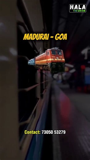 Hala Tourism on Instagram: "The Government of India is operating special trains from Madurai to Goa starting from the 27th🚆 Enjoy a beautiful journey with scenic views and tunnels along the way✨ Experience the true vibe of Goa 🏖️🌊 — ✨ Stunning beaches 🎶 Exciting nightlife 🏰 Aguada Fort 🚢 Relaxing cruises 🎟️ Limited seats available! Don’t miss this amazing opportunity⏳ Follow Hala Tourism for more information🌍 For more details, comment “𝗚𝗢𝗔” or chat with us on WhatsApp 📲, and we’ll se