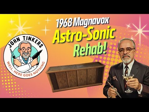 Magnavox Astro-Sonic Rehab Part 1: 1960s Console Rehab! With bonus lab tour! (John Tinkers Ep. 008)