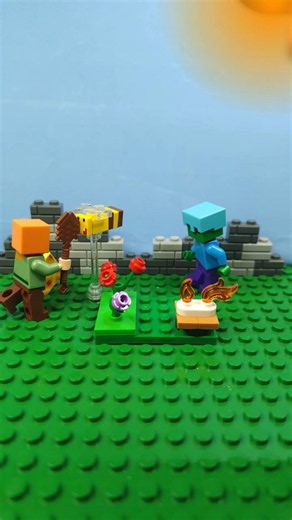 LEGO Minecraft Alex's Campfire Conflict set 30732 Speed Build & Stop Motion!