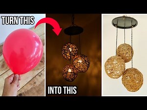How to make an amazing wall hanging lamp | DIY hanging lamp | DIY lampshade