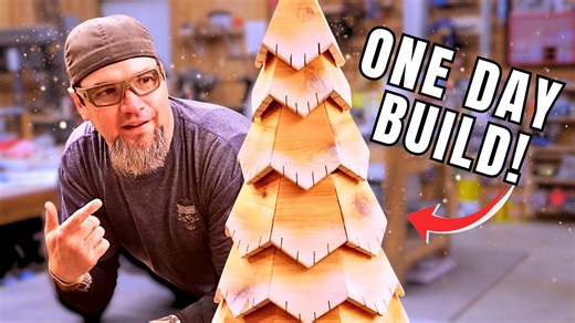 Easy DIY wooden Christmas tree you can build in one afternoon