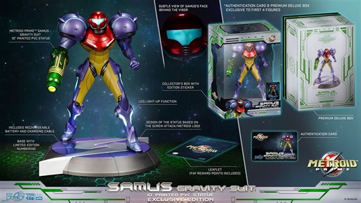 First 4 Figures making Metroid Prime Samus Gravity Suit statue, pre-orders open