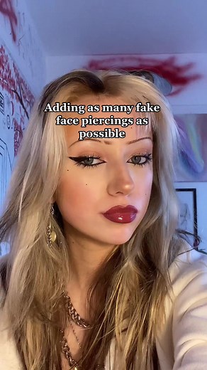 Fake Face Piercings in Sims 4 CC | Customize Your Sim's Look