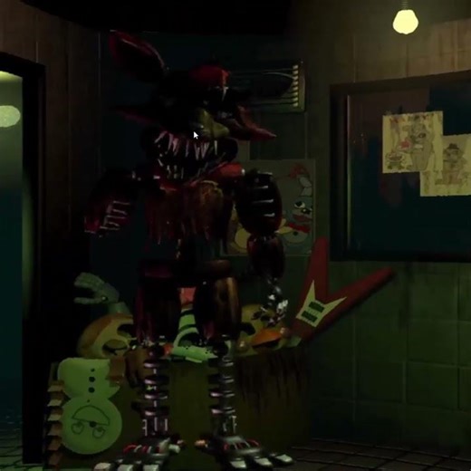 Phantom Sinister Foxy in FNaF 3 (FNaF Jumpscares)
