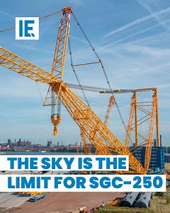 Also known as “Big Carl”, the SGC-250 crane is the third generation of the SGC series. | Interesting Engineering