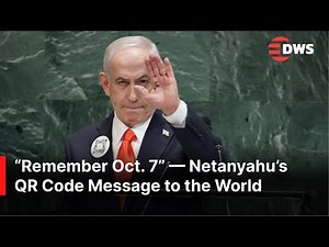 MUST WATCH: Israeli PM Netanyahu’s QR Code at UN | Message to the World: Remember Oct. 7 | AC1E