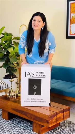 PRASHANSA SINGH: Home Decor & Lifestyle 🧿 on Instagram: "“Sirf paani peena kaafi nahi… 💧 Safe aur shuddh paani zaroori hai.” Isliye maine choose kiya JAS Stainless Steel Water Purifier — ✅ 100% Stainless Steel 304 (tank, filters, screws tak) ✅ Plastic-free purification — no microplastics risk ✅ Japanese Technology powered ✅ 6-step purification, minerals intact ✅ RO & Non-RO variants ✅ Smart automation + phone control ✅ Sleek, eco-friendly design Comment for link 🔗 Safe drinking water Shuddh p