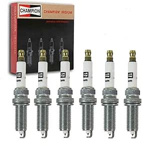 6 pc Champion Iridium Spark Plugs compatible with Nissan Pathfinder 3.5L V6 2013-2020