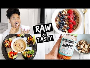 100% RAW VEGAN MEALS! ➟ what I eat In a day
