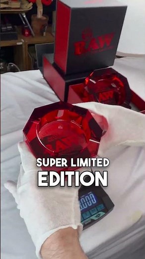 RAW Red Glass Ashtray