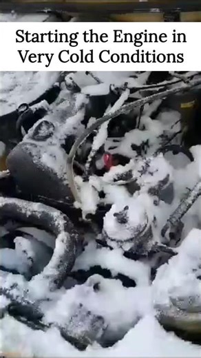 Starting the Engine in Very Cold Conditions #coldstart #automobile #diesel #dieselpower