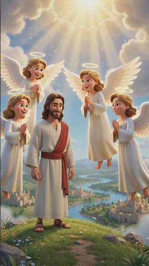 Jesus Faces 3 Temptations | The Devil Tested Him! ✝️ #jesus #biblestory # #faith #god #new #shorts