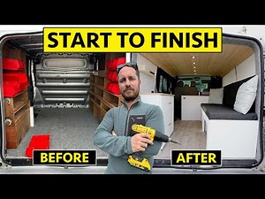 10 DAY CAMPER VAN BUILD FROM START TO FINISH