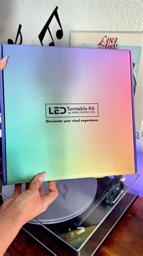 The LED Turntable Kit from ‪@vinylsupplyco‬ you’ve all been asking me about ✨