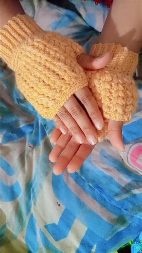 crochet gloves #share #diy #shortsvideo #art #gloves #crochetwork #artandcraft