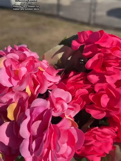 🌺 Geraniums That Never Wilt — No Water, No Sun, No Worry.Bring vibrant, year‑round color to your porch, garden, or kitchen table with these UV‑resistant Artificial Geraniums. Each stem is hand‑detailed with silk petals and plastic greenery, designed to look stunningly real from near or far. No watering, no pruning, no seasonal replacement — just lasting beauty in any weather.✨