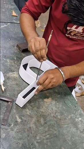 How to make LED sign board 💡 acrylic letter bending #shorts #ytshorts #diy #3d #bending #craft #art