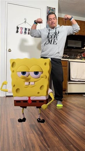 Learning the dance from Spongebob