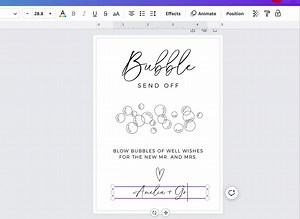 Minimalist Bubble Send off Sign, Editable Template, Wedding Ceremony Send Off, Boho Wedding Sign, Digital Download, Unique Send off Idea - Etsy
