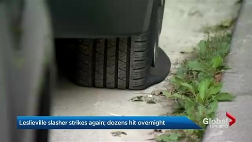 Leslieville tire slasher strikes again