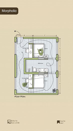 Kritika on Instagram: "From Sketch to 3D: Morpholio to SketchUp Workflow! 🏡✨ Bringing a 2D plan to life in 3D is one of my favorite parts of the design process! Here’s how I did it using Morpholio Trace & SketchUp: 🖊 Step 1: Exported my floor plan as a vector file from Morpholio Trace 📥 Step 2: Imported it into SketchUp to start modeling 🏗 Step 3: Built the space in 3D with accurate proportions & details This workflow makes transitioning from sketching to modeling seamless—perfect for archit