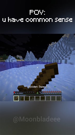 minecraft but u have have common sense