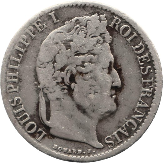1834 A Half Franc France Coin Louis-philippe I Silver Paris Mint - Etsy Canada