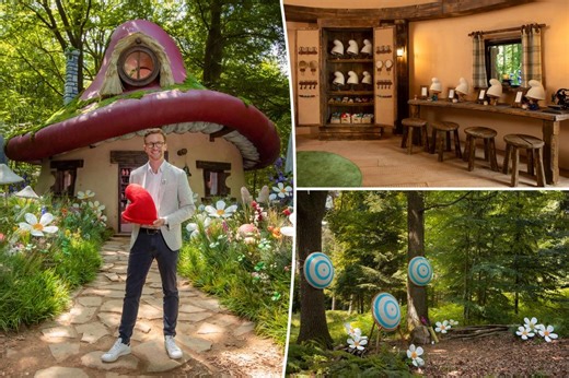 Adorable mushroom-shaped cottage lets you live out your most ‘enchanting’ Smurf fantasies