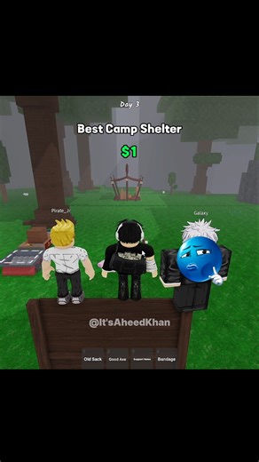 99 Nights In The Forest - 1$ Shelter VS $1500 Shelter 😱 #roblox #fyp