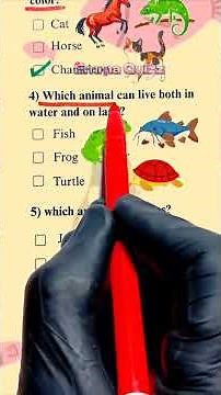 Animals Quiz 🦎🐸🐊🦞 #gk #quiz