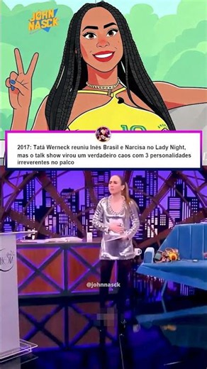 Tatá Werneck perdeu o controle com Inês Brasil e Narcisa (programa de 2024) #shorts