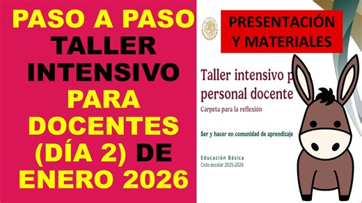 Paso a paso taller intensivo para docentes (día 2) de enero 2026 | Soy Docente: Evaluaciones y más