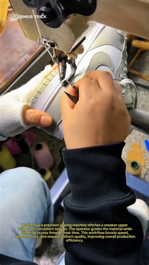 🔥 Satisfying Sneaker Stitching Process You’ve Never Seen Before!
