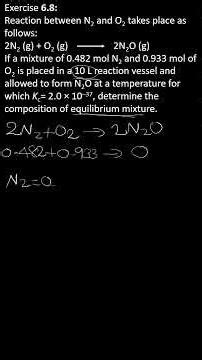 Calculation equilibrium concentration from Kc.