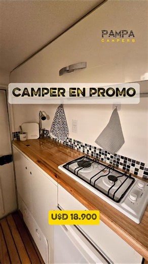 PAMPA CAMPERS on Instagram: "🚐 Promo Camper Básico – USD 18.900 Ideal para recorrer Argentina, viajar en libertad, hacer ruta y aventura real. Incluye: ✔️ Estructura en fibra de vidrio ✔️ Ventanas 70x40 ✔️ Aislación térmica ✔️ Cocina equipada ✔️ Heladera ✔️ Cama ✔️ Mesa rebatible ✔️ Baño completo con ducha ✔️ Alacenas ✔️ Puerta en fibra de vidrio ✔️ Diseño liviano, aerodinámico y resistente 🔧 Instalación eléctrica a definir con el cliente 🔧 Posibilidad de sumar techo elevadizo 📩 Consultanos 