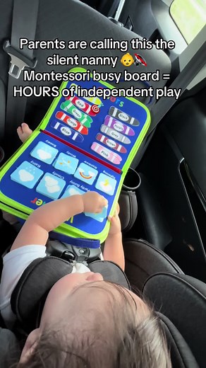 Encourage independent play with this Montessori busy board for toddlers! Perfect for building fine motor skills, sensory exploration, and early learning—all in one fun, hands-on activity board. #MontessoriBusyBoard #ToddlerLearningToys #BusyBoardForToddlers #MontessoriAtHome #FineMotorSkills