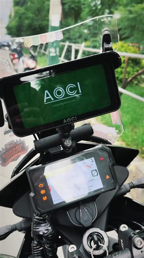 Maps. Cameras. Sensors. All in one. 6.1” display dual 2K cams TPMS This is what modern riding looks like. #MotorcycleTech #RideSmart #NavigationSystem #BikeMods #navigation