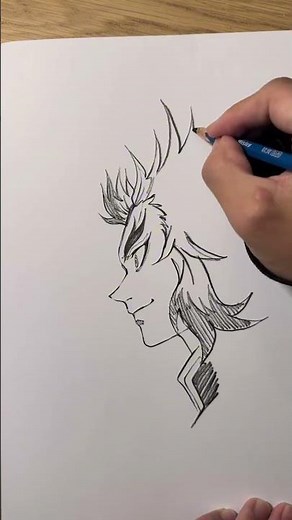 Drawing a Simple Flame Warrior | Easy Fire Sketch 🔥✏️